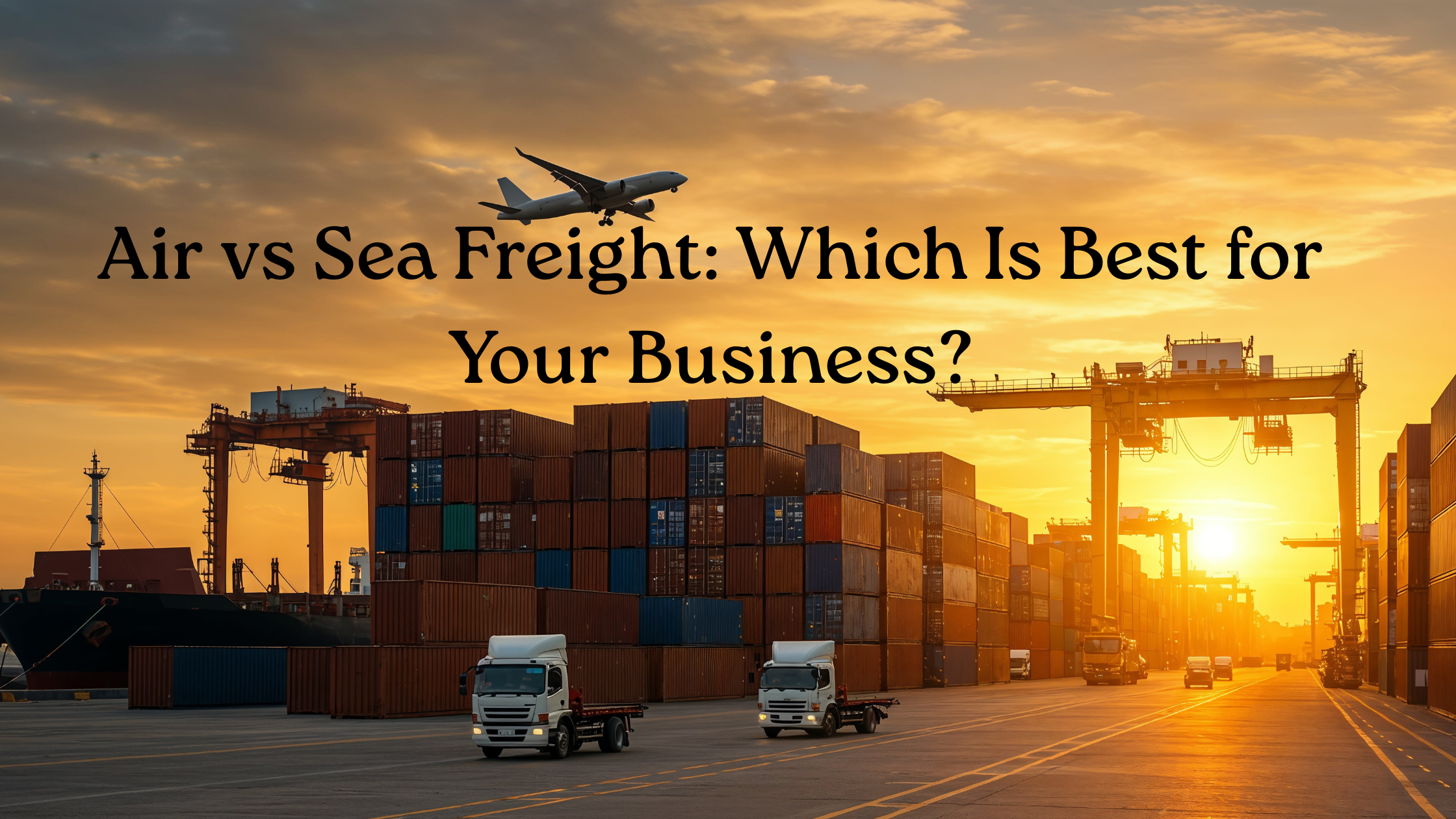 Air vs Sea Freight: Which Is Best for Your Business?